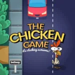 Chicken Game interface showing gameplay, scoring, and strategy options